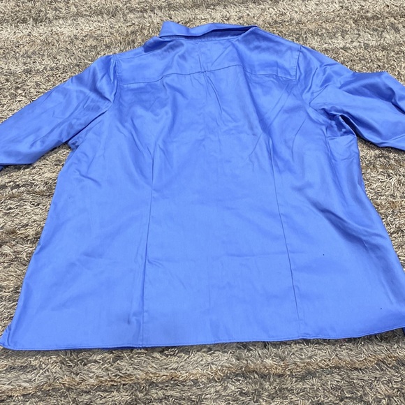 Lands End performance twill blue women’s button down long sleeve shirt size 2X - Picture 9 of 10